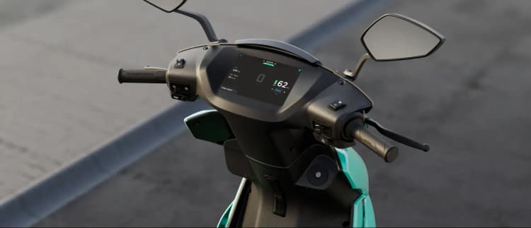 Motocicleta elétrica disponível para aluguel